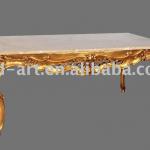 Antique furniture table, decorative rectangle sofa set marble top resin frame tea table,coffee table