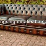 Hot selling chesterfield leather sofa