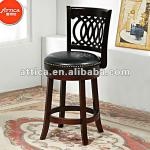 Wooden swivel bar stools