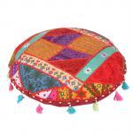 Handmade Floor Cushions Multi Designer Industrial Ottoman / Pouf