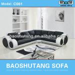 guangdong new top leather corner sofa c061