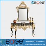 French Style Wood Console Table with Mirror S-1808B OEM/ODM