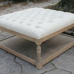 oak wood ottoman /home ottoman