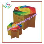 Customize color printing corrugated cardboard table