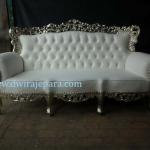 Indonesia furniture of baroque sofa furniture 3 seater - mahogany furniture