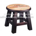 wood craft round stool-20-016s