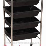 Stainless steel frame hair salon trolley special sale