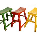 Home Furniture Solid Wooden Stools in Colorful-GJ-S150