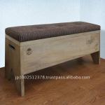 Antique reproduction storage bench