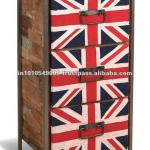 Industrial Union Jack Chest of Drawer-.