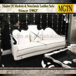 Italian New Antique Chinese Made Leather Classic Sofa JB768