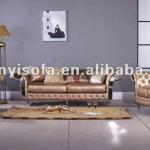 European style classic chesterfield leather sofa for living room-YC2002A