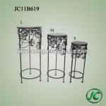 Vintage wrought iron flower pot stands