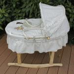 hot selling baby moses basket set with wood stand-BB-004