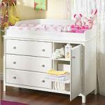 Baby change table with drawers