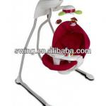 Baby red adjustable steel frame designer baby swing crib