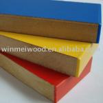 mdf e1 board 15mm with color melamine and pvc edge banding-