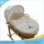 corn husk moses basket moses set with wooden stand