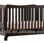 Fixed convertible baby crib