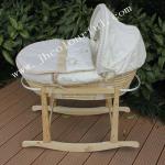 baby handmade wicker moses basket-BB-005