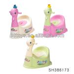 Funny plastic baby w c squatting pan squat toilet