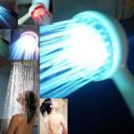 no need battery led light shower head