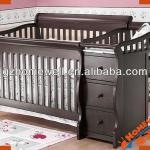 Made in China pine wood baby crib baby bed