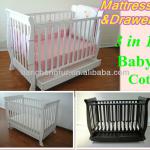Solid pine baby bed,baby cribs,baby cot-TC8033