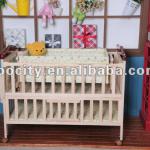 JCA-009 Wholesale Wooden baby crib new born baby bed