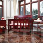 Baby Crib with changing tabe and cabinet