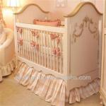 European Styled and American Styled Luxury Solid Wooden Baby Crib--BG700002