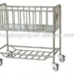 A-52 Movable stainless steel infant child hospital bed,pediatric bed,stainless steel infant bed