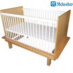 Wooden baby crib, hot sale, safe, comfortable, Zhejiang, China