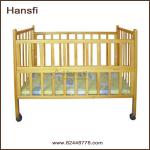 wooden baby cot