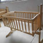 Pine baby crib