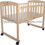 bamboo rocking baby crib