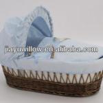 Natural wicker bassinet baby sleeping bed