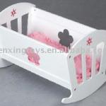 wooden doll bed