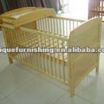 KX-02 pine wood baby cot,baby bed-KX-02 Wooden baby cot bed