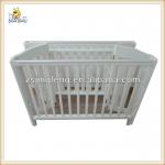 2013 white wooden folding baby crib-YBM3BS0308W