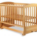 glider baby crib OEM beech WOOD ad-