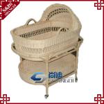 rattan weave baby bassinet antique decorative wicker baskets for baby