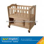 wooden baby cot/baby crib with storage-SP-P020