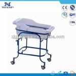 plastic painted child crib/cot with four wheels-YXZ-007A