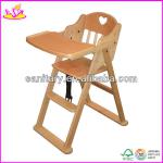 2014 new baby high chair,solid wood high chair,hot sale baby high chair W08F018