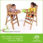 No allergic reactionl Baby Dining High Chair Made of Quality Bamboo-TH-C1001