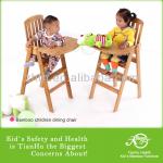 No allergic reactionl Baby Dining High Chair Made of Quality Bamboo