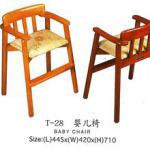 moving wooden easy baby chair-T-28