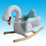 plush rocking chair swan baby rocker