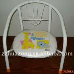 White steel tube baby chair with cartoon pattern